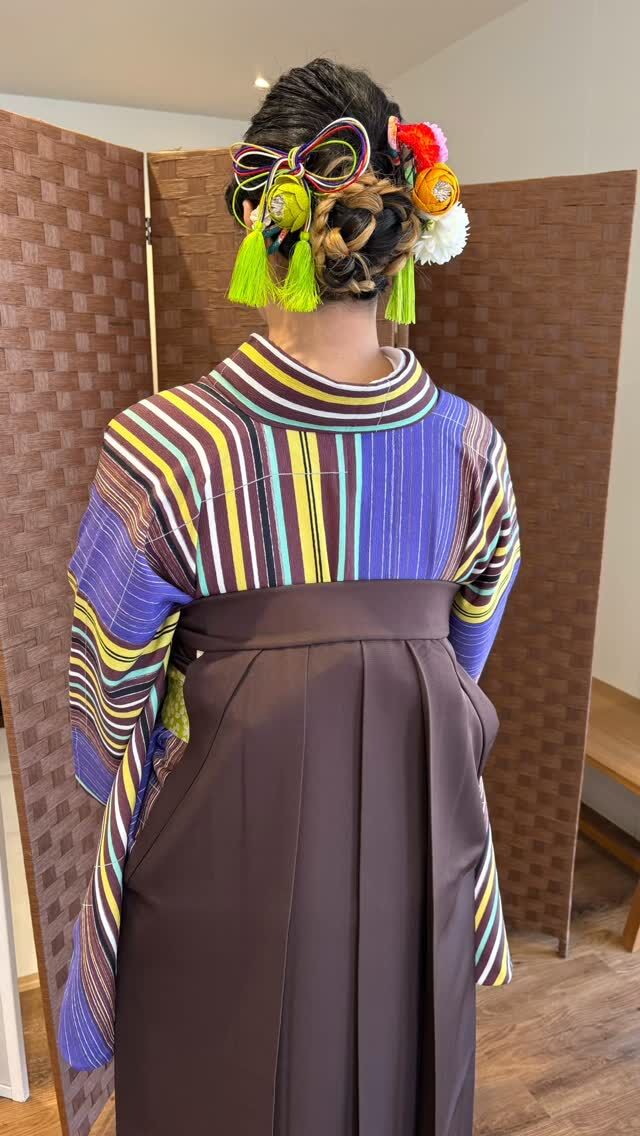 卒業おめでとうございます。

#マリカヘアアンドスパ
#廿日市着付け
#袴着付け